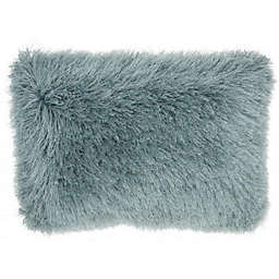 HomeRoots Home Decor. Pale Teal Super Shaggy Throw Pillow.