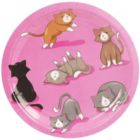 Alternate image 3 for Blue Panda Cat Birthday Party Supplies, Paper Plates, Napkins, Cups and Plastic Cutlery (Serves 24, 144 Pieces)