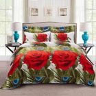 Alternate image 1 for Dolce Mela Home Decorative Duvet Cover Set, King Size Floral Bedding, - Romeo Dm711K