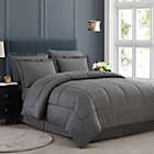 Alternate image 0 for Sweet Home Collection 8 Piece Comforter Set Bag with Unique Design, Bed Sheets, 2 Pillowcases & 2 Shams & Bed Skirt All Season, Queen, Dobby Gray