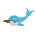 Alternate image 0 for Beachcombers Miniature Turquoise Narwhal Glass Art Figurine 1 Inch