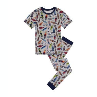 Sleep On It Boys Skater Super Soft Snug Fit 2-Piece Pajama Sleep Set. View a larger version of this product image.