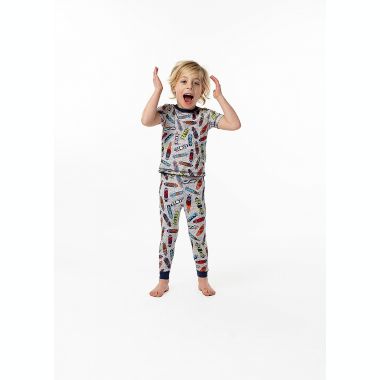 Sleep On It Boys Skater Super Soft Snug Fit 2-Piece Pajama Sleep Set. View a larger version of this product image.