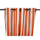 Alternate image 0 for Jordan Manufacturing Indoor/Outdoor Curtains Orange/White