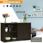 Alternate image 1 for Slickblue Kitchen Storage Cupboard Cabinet with Sliding Door
