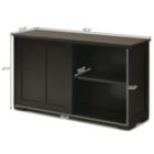 Alternate image 2 for Slickblue Kitchen Storage Cupboard Cabinet with Sliding Door