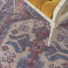 Alternate image 2 for Nicole Curtis Machine Washable Series 1 6' x 9' Red/Navy Vintage Indoor Rug