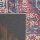 Alternate image 3 for Nicole Curtis Machine Washable Series 1 6' x 9' Red/Navy Vintage Indoor Rug