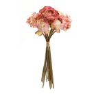 Alternate image 2 for Melrose Set of 6 Pink Peony and Hydrangea Spring Floral Bouquet 16.75"