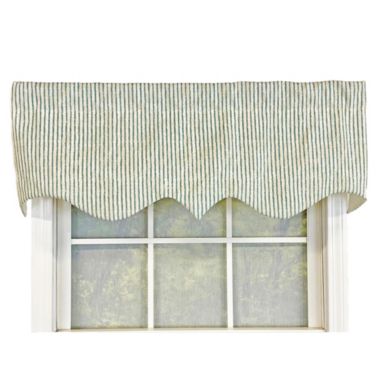 RLF Home Duval Regal Valance Ocean Blue. 3" Rod Pocket 50"W x 17"L. View a larger version of this product image.