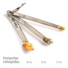 Alternate image 1 for Measuring Spoons Set Of 3 (Tad 1/4 Teaspoon, Dash 1/8 Teaspoon, Pinch 1/16 Teaspoon)