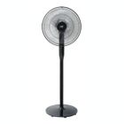 Alternate image 1 for Sunpentown Heavy Duty Quiet 16" DC-Motor Energy Saving Stand Fan with Remote Control and Timer - Piano Black