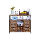 Alternate image 1 for BreeBe Industrial Brown Free Standing Storage Cabinet