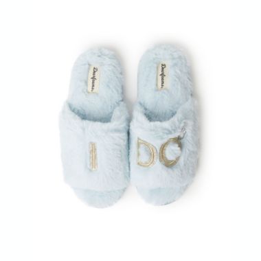 Dearfoams Womens Lane Bridal Slide Slippers. View a larger version of this product image.
