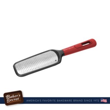 Baker's Secret Lemon Grater Stainless Steel, Kitchen Essentials, Kitchen Tools, Red. View a larger version of this product image.