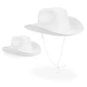 Zodaca Western Felt Cowboy Hat for Boys and Girls Costume (White, Children Size, 4 Pack)