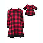 Alternate image 2 for Leveret Girls and Doll Cotton Dress Plaid