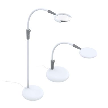 Daylight 3-in-1 Magnificent Pro - U25090 - Floor, Table, or Task Lamp - LED - Adjustable Brightness - 3 Diopter Magnifier. View a larger version of this product image.