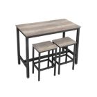 Alternate image 0 for BreeBe Bar Table and Stool Set Greige & Black