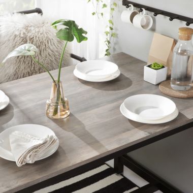 BreeBe Bar Table and Stool Set Greige & Black. View a larger version of this product image.