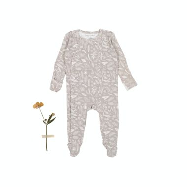 Lovely Littles The Signature Print Snap Romper - Mist - 6m. View a larger version of this product image.
