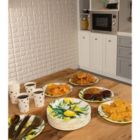 Alternate image 1 for Blue Panda 80 Pack Disposable Lemon Paper Plates for Birthday Party Supplies, Lemon Themed Party Decor (9 In)