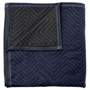 Sure-Max Moving & Packing Blanket - Pro Economy - 80" x 72" (35 lb/dz weight) - Professional Quilted Shipping Furniture Pad Navy Blue and Black. View a larger version of this product image.