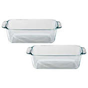 Pyrex Glass Loaf Food Storage Dish (2-Pack)