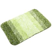 PiccoCasa 1 Piece Polyester Bathroom Mat, Non Slip Soft Bath Mats Rugs, Machine Washable, Gradient Green 31.50"x19.69"(L*W)