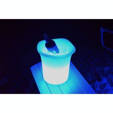 The Pool Supply Shop 11" Remote Controlled Portable LED Illuminated Color Changing Ice Bucket. View a larger version of this product image.
