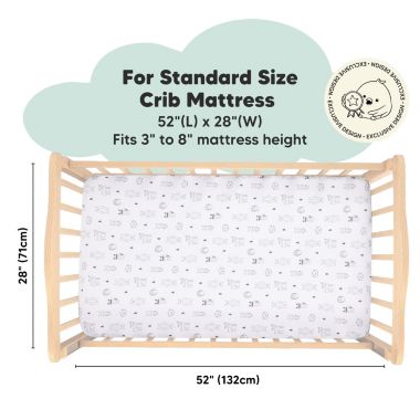 KeaBabies 2pk Jersey Fitted Crib Sheets, Soft & Breathable Baby Crib Sheet, Fits Standard Nursery Crib Mattresses (Woodland). View a larger version of this product image.