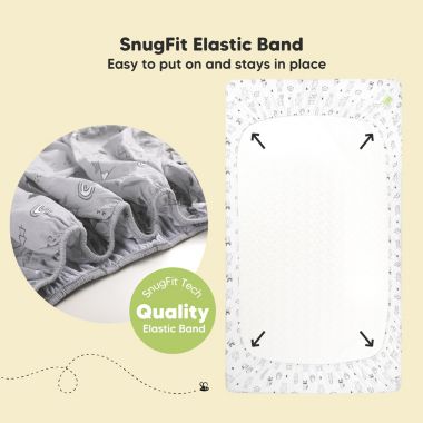 KeaBabies 2pk Jersey Fitted Crib Sheets, Soft & Breathable Baby Crib Sheet, Fits Standard Nursery Crib Mattresses (Woodland). View a larger version of this product image.