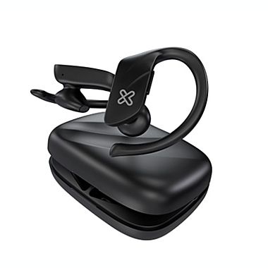 Klipxtreme - Earbuds with earloop bluetooth v5.1 sports buds tws ipx3 water & sweat resistant omnidirectional mic charging case 18hr playtime &reg; black. View a larger version of this product image.