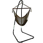 Alternate image 0 for Sunnydaze Caribbean Style Extra Large Hanging Rope Hammock Chair Swing with Stand - 300 lb Weight Capacity - Mocha