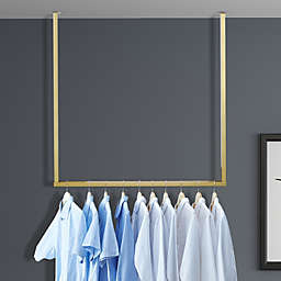 Kitcheniva Gold Metal Closet Rod Garment Rack / Hanging Clothes, Gold-U-Shaped