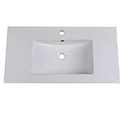 Fresca  Allier 36 White Integrated Sink / Countertop
