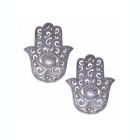 Alternate image 0 for Global Crafts Hamsa Hand Haitian Metal Wall Art, Set of 2