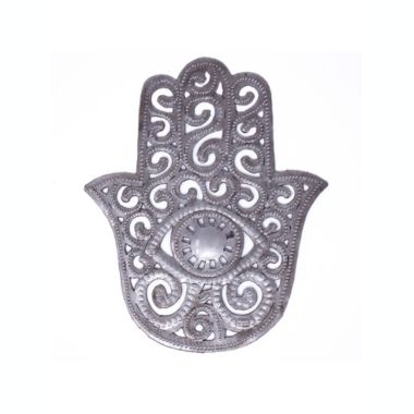 Global Crafts Hamsa Hand Haitian Metal Wall Art, Set of 2. View a larger version of this product image.