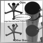 Alternate image 3 for Saloniture Aluminum Salon Instrument Tray, Heavy-Duty Metal Rolling Base