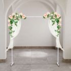 Alternate image 1 for Kitcheniva Wedding Square Arch Backdrop Metal Stand