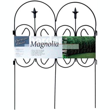 Garden Zone Origin Point Magnolia Classic Decorative Steel Landscape Border Fence Section. View a larger version of this product image.