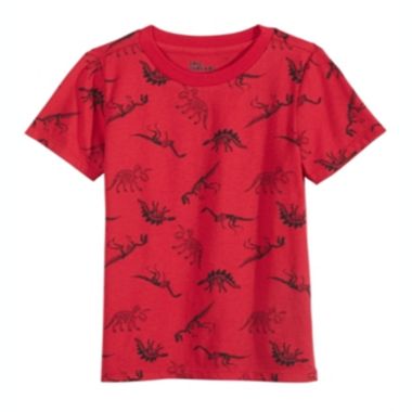 Epic Threads Little Boy's Tossed Dino T-Shirt Red Size 5. View a larger version of this product image.