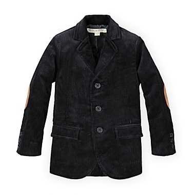 Hope & Henry Boys&#39; Corduroy Blazer (Black, 12-18 Months). View a larger version of this product image.