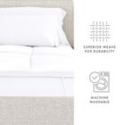 Alternate image 3 for Mattress Pad Ultra Plush Topper Luxury   Heart & Home   Queen - White
