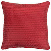 Rizzy Home 22" x 22" Poly Filled Pillow - T16232 - Deep Red