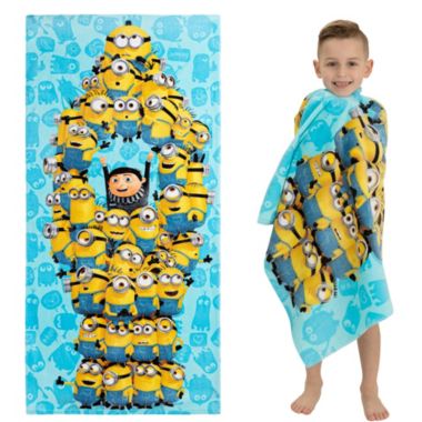Infinity Merch Minions Kids Super Soft Cotton Beach and Bath Towel. View a larger version of this product image.