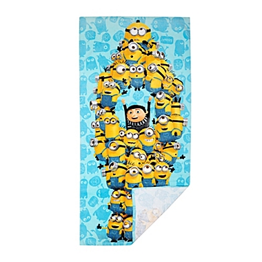 Infinity Merch Minions Kids Super Soft Cotton Beach and Bath Towel. View a larger version of this product image.