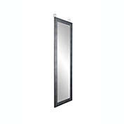 BrandtWorks BM40THINH Cool Muted Silver Over the Door Full Length Mirror - 21.5" x 71"