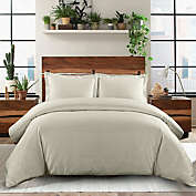 Egyptian Linens Solid 100% Cotton Duvet Cover Set - 600 Thread Count