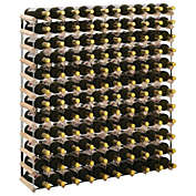 vidaXL Wine Rack for 120 Bottles Solid Pinewood